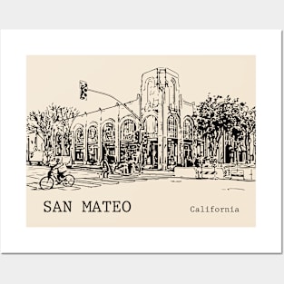 San Mateo California Posters and Art